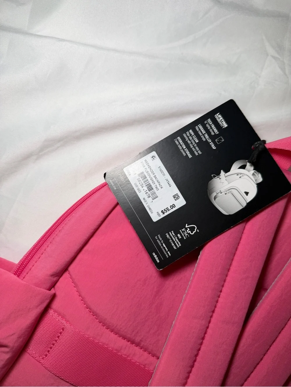🩷 Adidas Pink Backpack 🎀 NEW With Tags | Cute & Stylish ✨